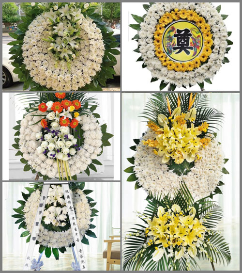 广东梅州市丰顺县丰良镇复兴村花圈速递